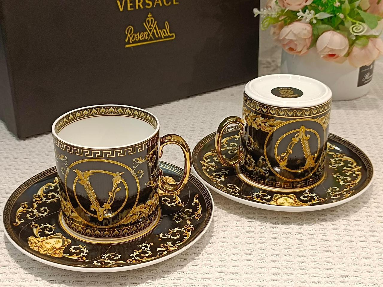 Versace Tea set of two cups many colors available - Image 5 of 12